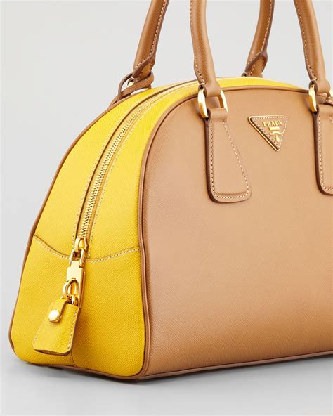 prada saffiano bowler bag reviews|prada handbags review.